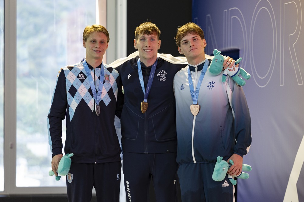 Gabriel Crassard natation 200m nage libre argent podium