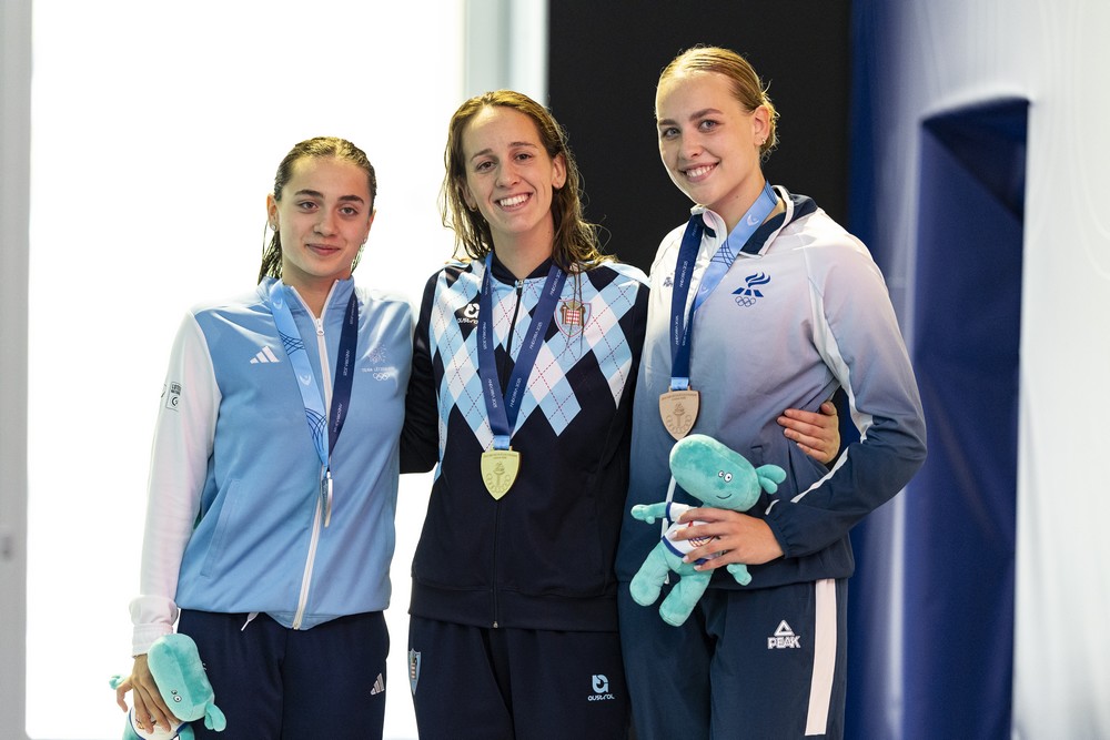Lisa Pou Or Natation 400m 4 nages Podium