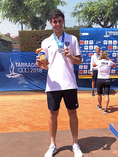 Lucas Catarina tennis medaille dargent 2018 COM