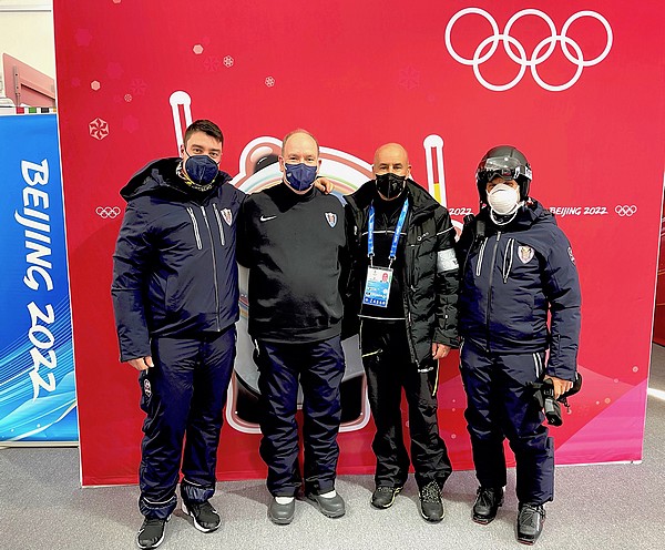 Prince Albert II avec Arnaud Alessandria Jacques Pastor et Johan Eliasch COM