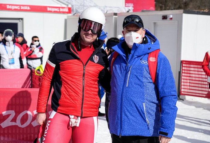 Prince Albert II avec Arnaud Alessandria Greg Martin IOC