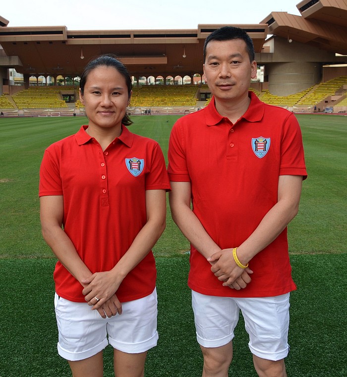 Gang XU tennis de table avec Xiaoxin YANG