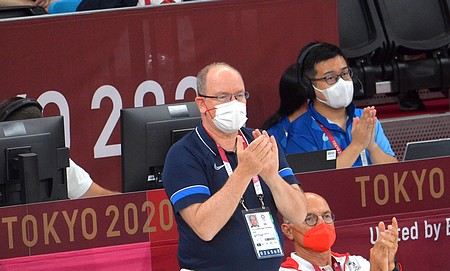 Prince Albert II tribunes judo